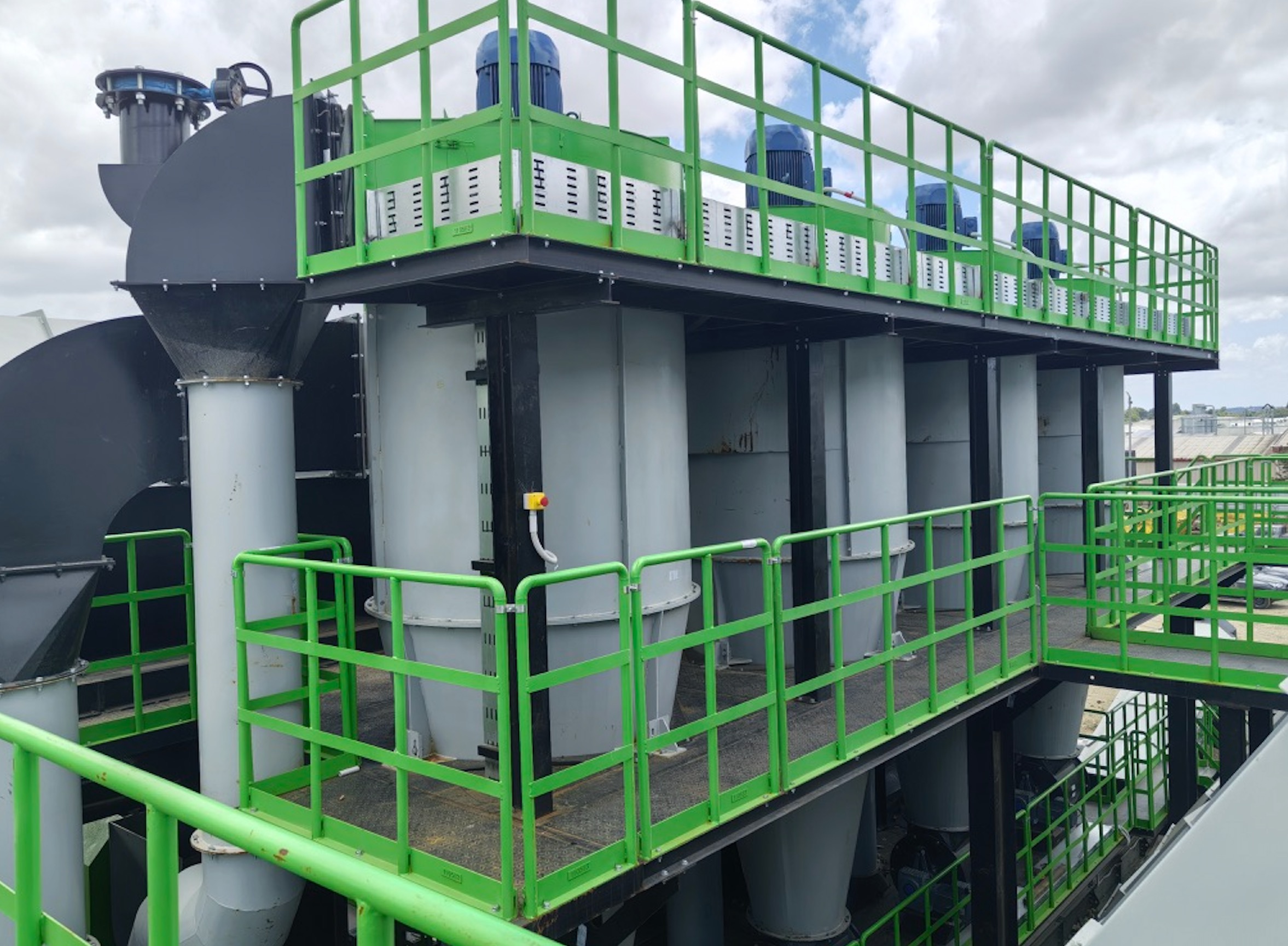 ASR sorting plant air separator installation.png