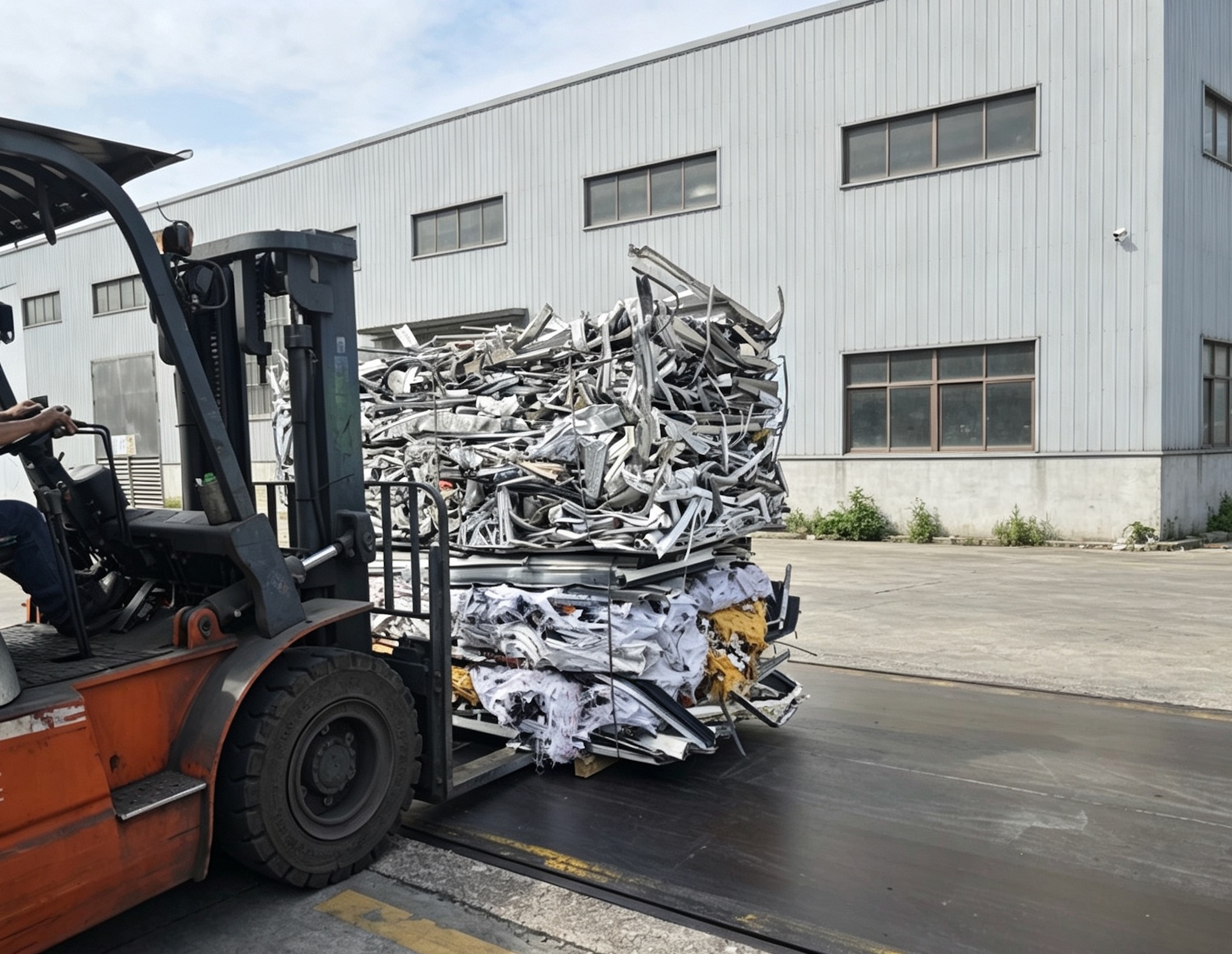 Double shaft shredder feeding aluminum.png